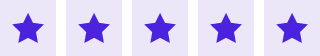 5 Stjerner Purple